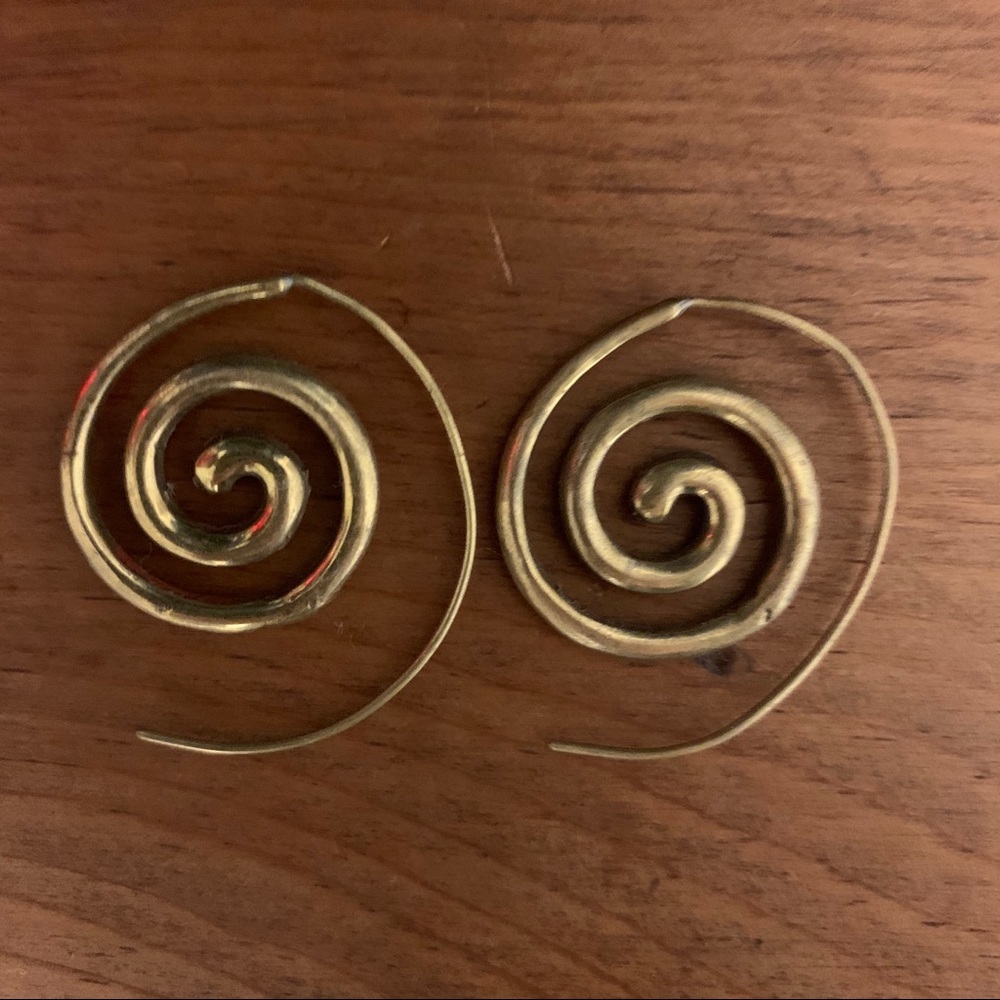 Brass earrings
